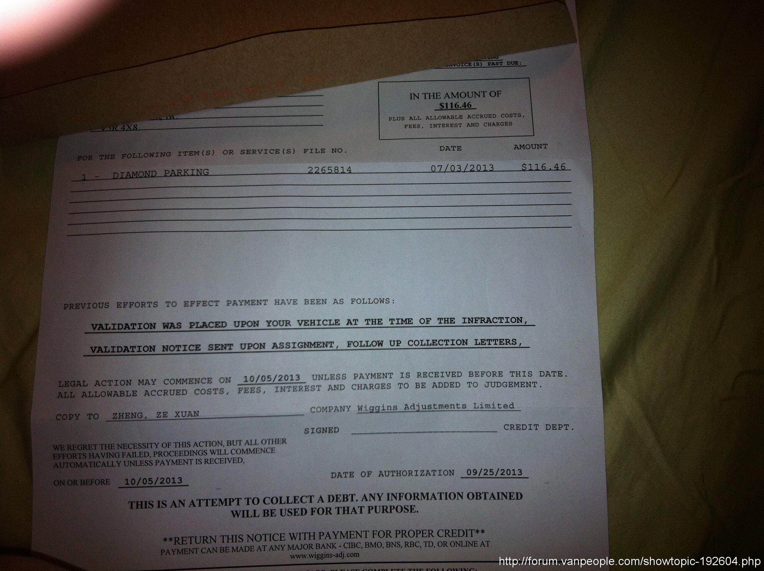 这diamond parking是恐吓吗？ - 人在温哥华VanPeople.com - Powered by Discuz!